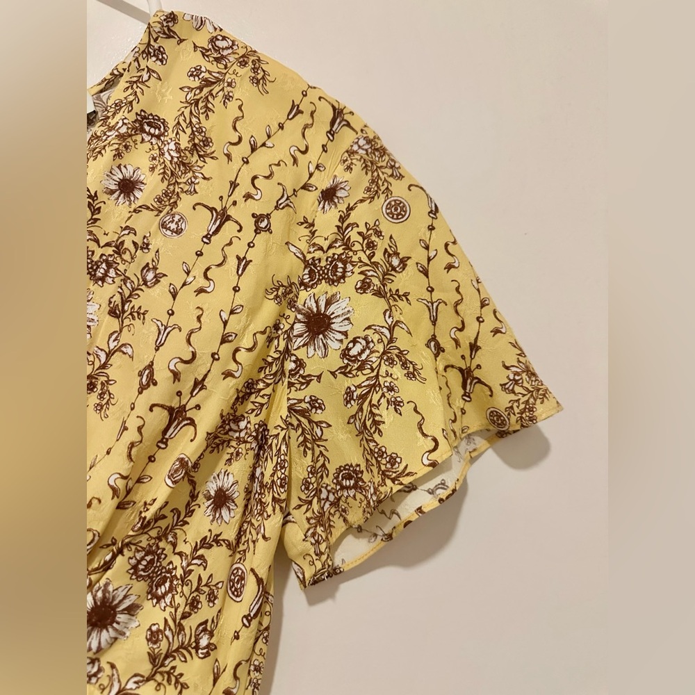 NWT- Sandro Esther Floral Print Maxi Dress - Picture 15 of 17